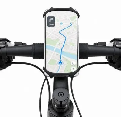 Zdjęcie produktu dla Uchwyt na telefon rowerowy uniwersalny do kierownicy smartfon GPS