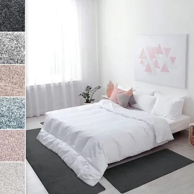 Produktbild von Bettumrandung Sundae Anthrazit 77 1 Läufer 67x250 cm + 2 Brücken 67x140 cm