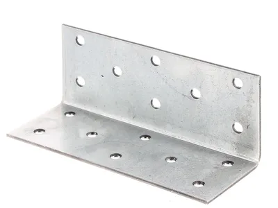 Zdjęcie produktu dla Alberts 835033 Łączniki kątowe, ocynkowane metodą Sendzimira, 40 x 40 x 100 mm, zestaw 25 sztuk