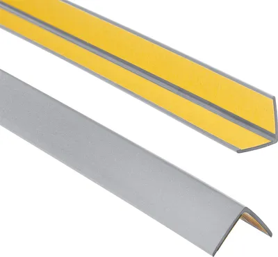 Produktbild von ProfiPVC Winkelprofil selbstklebend PVC 25x25mm 1,65 m Kunststoffwinkel Kantenschutz, Silber