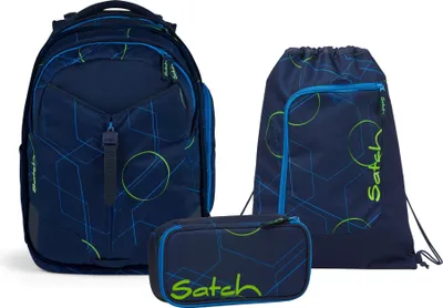 Produktbild von Satch Match Blue Tech Schulrucksack Set 3tlg.