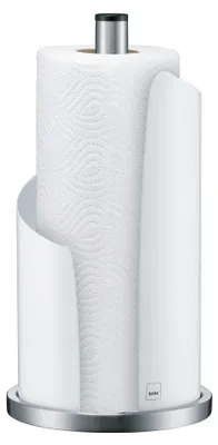 Productafbeelding van KELA Küchenrollenhalter Stella Ø15cm H: 32cm Edelstahl, weiß glänzend