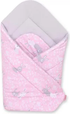 Produktbild von Babyskull – Babykissen – Extra Komfort und Sicherheit, 100 % Baumwolle, atmungsaktiv, rosa Hasen