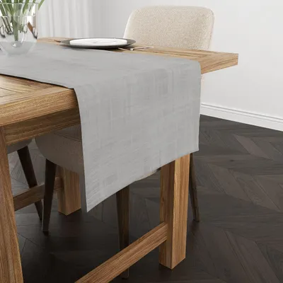 Produktbild von Tischdecke aus 100% Baumwolle 45 x 140 cm in Grau
