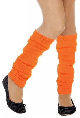 Produktbild von Beinwärmer orange - Kostüm Stulpen Fasching Karneval