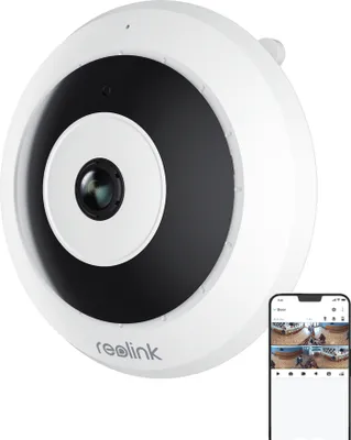 Zdjęcie produktu dla Reolink 6MP 360° panoramiczna kamera typu rybie oko z PoE Kamera do monitoringu, wykrywanie ruchu, wykrywanie osób 3k+ HD, 2-drożny dźwięk, biała