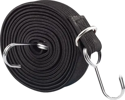 Obrázek produktu pro INF Elastický zavazadlový popruh s háky Černá 3M