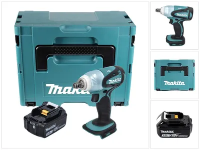 Obrázek produktu pro Akumulátorový rázový utahovák Makita DTW 251 F1J 18 V 230 Nm 1/2" + 1x akumulátor 3,0 Ah + Makpac - bez nabíječky