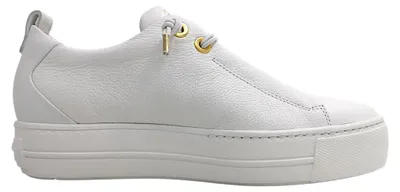 Imagen del producto de Zapatos deportivos para mujer de Paul Green, tipo botín con cordones, diseño deportivo, color blanco, para uso casual