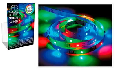 Immagine prodotto di Strisce LED 1 m arcobaleno in gomma 30 pezzi
