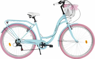 Produktbild von Damenfahrrad Davi Emma 28", 7 Gänge, 160-185 cm, Blau/Rosa