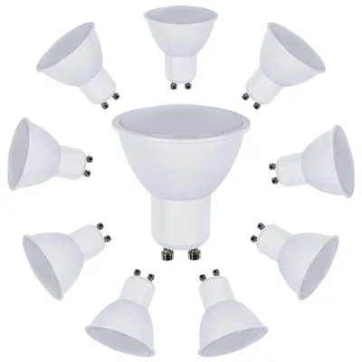 Produktbild von LED-Leuchtmittel, GU10-Spots, 8W, 4000K Neutralweiß 710lm, Abstrahlwinkel 120° Reflektorlampen, Nicht dimmbar, (10 Stück)