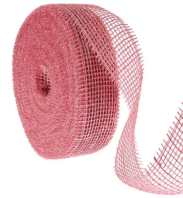 Produktbild von Juteband Rosa 40m x 5cm Deko-Gitterband Schleifenband Geschenkband Tischband Hochzeit