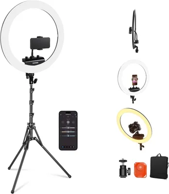 Obrázok produktu pre Ringové svetlo - Fotolampička - Svetlo na selfie - Svetlo na videá - Svetlo na živé vysielanie