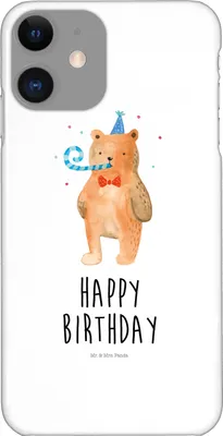 Produktbild von Mr. & Mrs. Panda Iphone 11 Handyhülle Bär Geburtstag - Weiß - Geschenk, Happy Birthday, Handy Schutzhülle, Alles Gute, Pro, Cover, Teddybär, Glückwunsch, Hülle