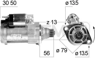 Immagine prodotto di ERA 220647A Motorino di avviamento 2kW 12V