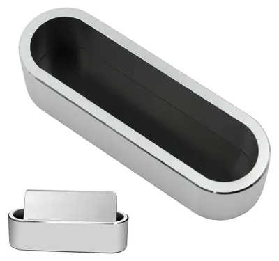 Imagen del producto de Soporte para tarjetas de visita de aluminio, color plateado