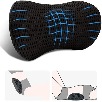 Obrázek produktu pro Ergonomická bederní opěrka pro auto a kancelářskou židli, vyrobená z viskoelastické pěny