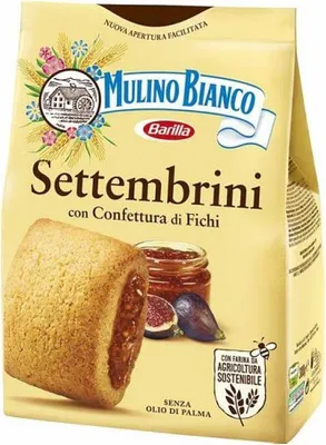 Zdjęcie produktu dla Mulino Bianco Settembrini – ciasto drożdżowe z konfiturą figową – 300 g – delikatne ciasto, aromatyczne nadzienie