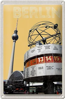 Produktbild von Blechschild Reise 20x30cm Berlin Deutschland Stadtmitte Platz