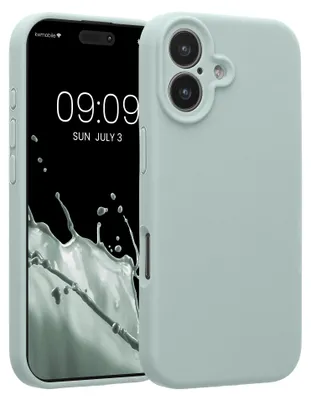Produktbild von kwmobile Hülle kompatibel mit Apple iPhone 17 - Hülle Silikon gummiert - Handyhülle - Handy Case in Cool Mint