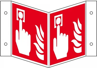 Produktbild von Dreifke® Schild I Brandschutz-Nasenschild Brandmelder, Kunststoff, 200x200mm,...