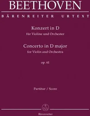 Produktbild von Konzert für Violine und Orchester D-Dur op. 61