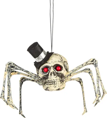 Image de Décoration d'Halloween araignée squelette 23 x 30 cm - taille unique