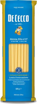 Produktbild von De Cecco Pasta Mezza Zita - 6 pezzi da 500 g [3 kg]