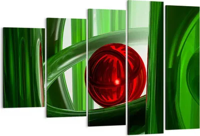 Produktbild von Bild auf Leinwand - Leinwandbild - Computergrafik 3d modern Komposition - 150x100cm - Wand Bild - Wanddeko - Leinwanddruck - Bilder - Kunstdruck - Leinwand bilder - Wandkunst - EG150x100-0359