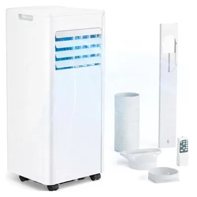 Produktbild von JUNG 3-in-1-Klimagerät TV03 mobile Klimaanlage mit Fernbedienung 2.0 KW, mobiles Klimagerät, 7000 BTU leise, Abluftschlauch, Timer Airconditioner, KI-generiertes Bild
