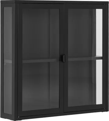 Image de Brisbane vitrine suspendue, 2 portes en verre noires.