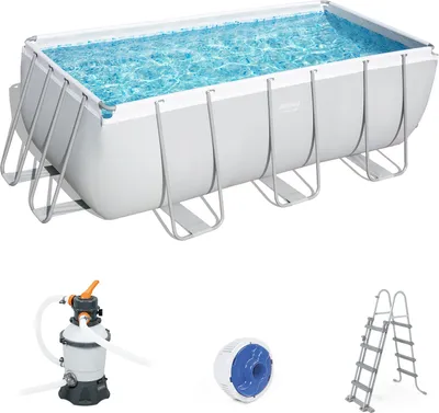 Produktbild von Bestway 56457 Rechteckig Aufstellpool aus Stahl Power Steel 412x201x122 cm