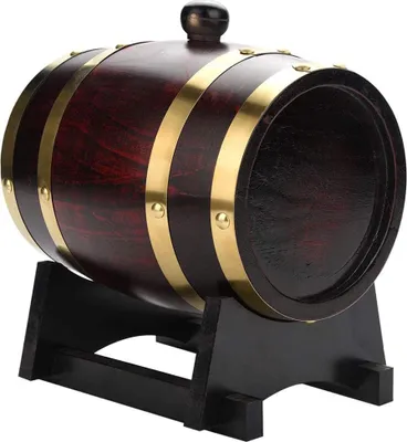 Zdjęcie produktu dla 1.5L Beczka na wino z drewna dębowego w stylu vintage do whisky rum porto
