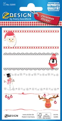 Produktbild von AVERY Zweckform ZDesign Weihnachts-Geschenkesticker "Namen" 1 Blatt à 4 Sticker