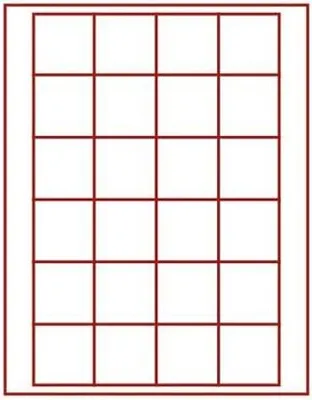 Produktbild von Lindner 2124E Velourseinlage rot 2124E (Ø 42 mm)