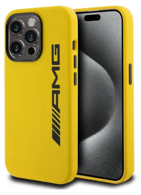 Image de AMG iPhone 15 Pro Coque arrière - Jaune
