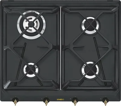Zdjęcie produktu dla Smeg Coloniale SRV864AOGH, Antracyt, Wbudowany, 60 cm, Gaz, Emaliowany, 4 stref(y)