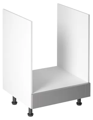 Produktbild von Küchenschrank für Einbaubackofen LUMEA – Breite 60 cm, grau/weiß