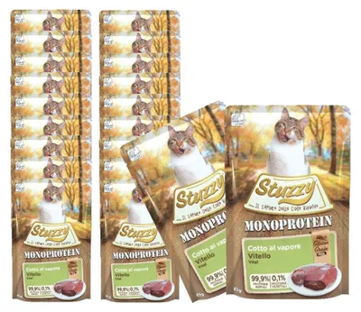 Zdjęcie produktu dla Mokra karma dla kota STUZZY Monoprotein Cielęcina 20x85g