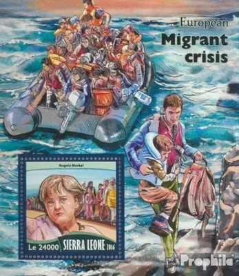 Produktbild von Briefmarken Sierra Leone 2016 Mi Block 1026 (kompl. Ausg.) postfrisch Migrantenkrise