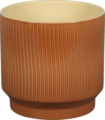 Produktbild von Blumentopf Passion for Pottery Steinzeug Ø 22,1 cm 22,1 x 22,1 x 21 cm orange