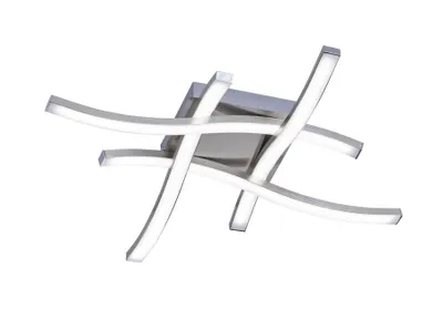Zdjęcie produktu dla Lampa sufitowa LED ROUTE 5W 3000K 500lm metal srebrno-biała wym:7x46x46cm IP20 RL