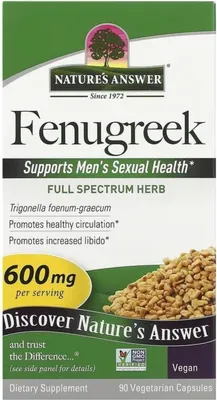 Obrázok produktu pre Nature's Answer doplnky stravy Fenugreek, 083000162145