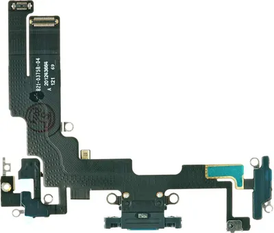 Produktbild von Ladebuchse Mikrofon für Apple iPhone 14 - Ladeanschluss Flex Kabel Leitung Schwarz
