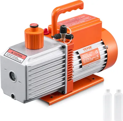 Zdjęcie produktu dla VEVOR pompa próżniowa 9 CFM HVAC 2-stopniowa rotacyjna łopatkowa pompa próżniowa do układów R134a R22 R410a z butlą olejową, odgazowanie żywicy do serwisowania układów klimatyzacji samochodowej
