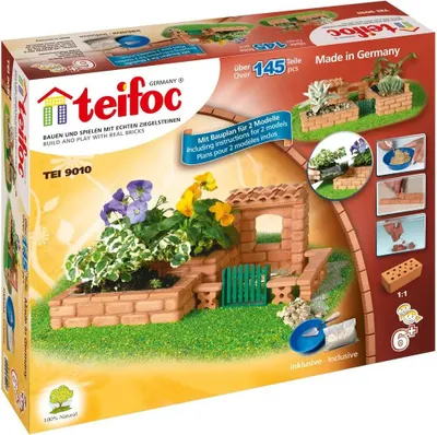Produktbild von Teifoc Steinbaukasten Garten - 2 Pläne 9010