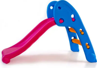 Produktbild von babyGO Kinderrutsche blau-pink - für Kinder bis 30 kg, 57 x 110 x 70 cm