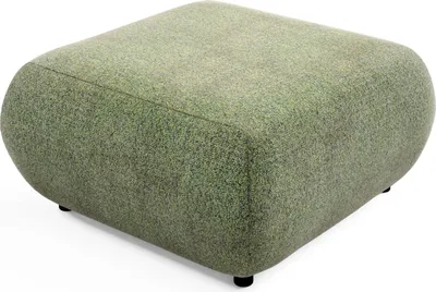 Produktbild von Masseno Sitzhocker DELTA Modern Polsterhocker Wohnzimmer Hocker Sitzpuff Fußhocker Grün