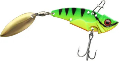 Produktbild von Jenzi Phantom-F Spinner Jig 1 5,5cm 14g UV Green Tiger